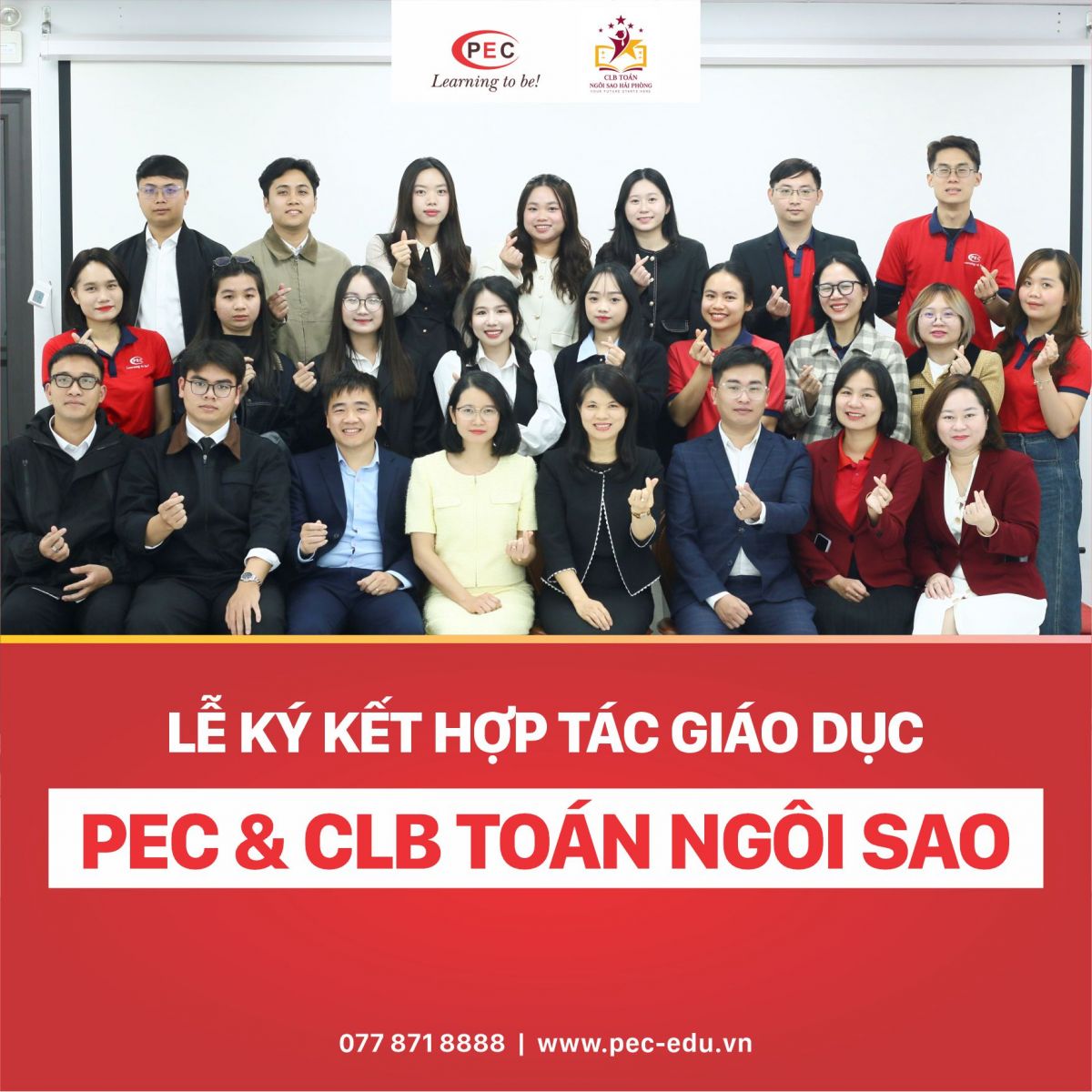 Lễ Ký Kết Hợp Tác Giáo Dục Giữa Trung Tâm Anh Ngữ Quốc Tế PEC Và CLB Toán Ngôi Sao Hải Phòng